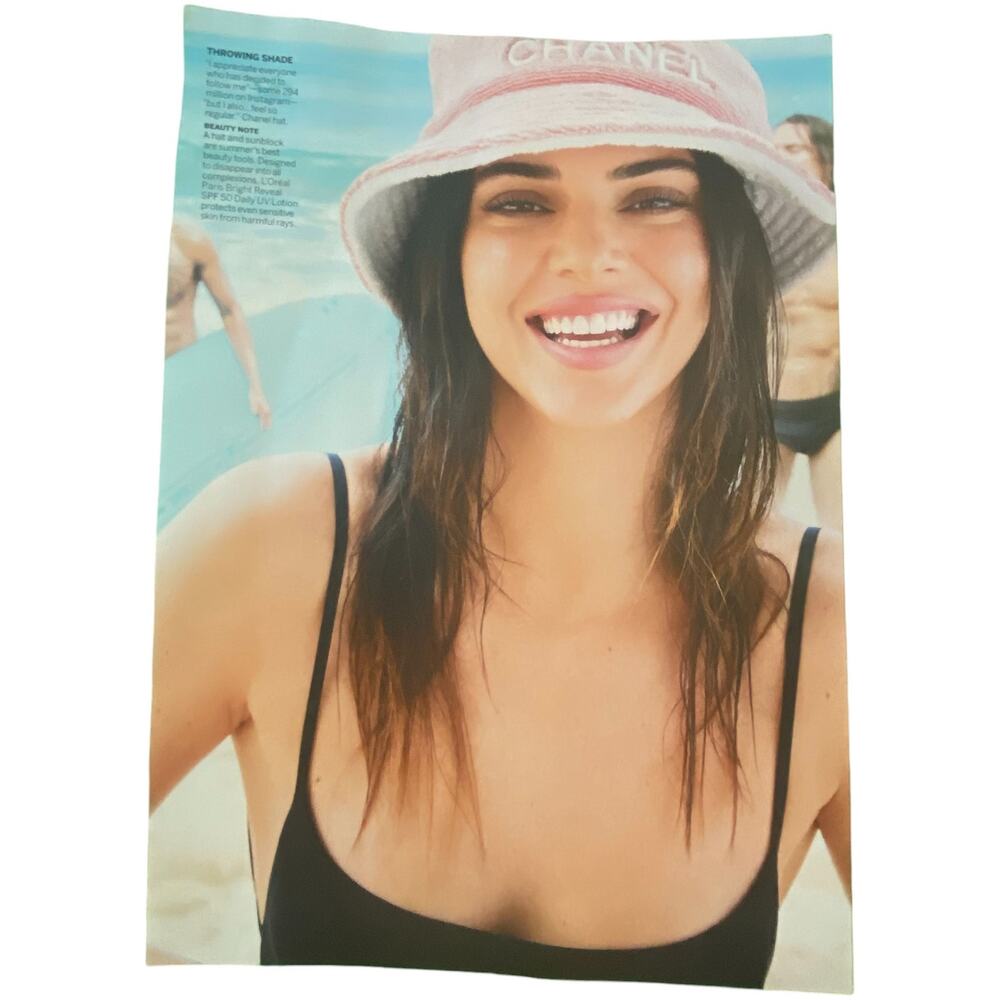 Kendall Jenner in Chanel Jacquemus Magazine Print Summer 2024 Frame Ready